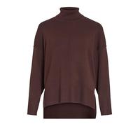 Vila VIOSTRIA Rollneck L/S Knit Top-Noos, Chocolat, M
