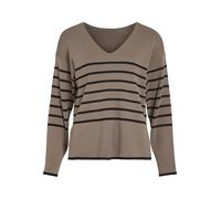 VILA Pull en Maille Col en V Fossil L Fossil L