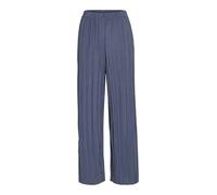 Vila Plisa Loose Fit High Waist Pants Bleu L Femme