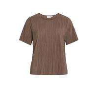 Vila Viplisa O-Neck S/S Top-Noos T-Shirt, fossile, M Femme