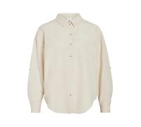 Vila Viprisilla L/S T-Shirt, Super Light Natural Melan., 40