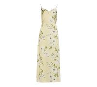 VILA Robe 'VIRavenna' jaune pastel / vert foncé / blanc, Taille 34