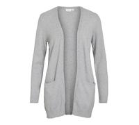 Vila VIRIL Basic Cardigan en tricot pour femme, Gris clair chiné, XXL