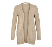 Vila Viril Open L/S Knit Cardigan-Noos, Beige (mélange Naturel), XXL Femme