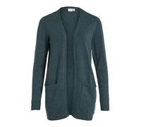 Vila Viril Open L/S Knit Cardigan-Noos, Ponderosa Pine/détail : mélange foncé, L Femme