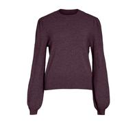 Vila Viril Turtle-NK Balloon L/S Top Noos Pull en Tricot pour Femme, Aubergine, XS