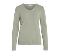 Vila Viril V-Neck L/S Knit Top-Noos Pull en Tricot, Vert Olive, XL Femme