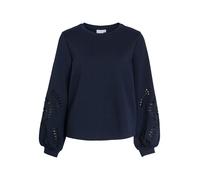 Vila Visandy L/S Detail Sweat Top - Noos, Blazer Bleu Marine., M