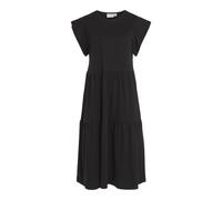 Vila Visummer S/S Midi Dress-Noos Robe, Noir, XXL Femmes