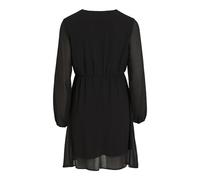 Vila Viura L/S Lace Detail Dress-Noos Robe, Noir, 42 Femmes