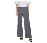 Vila Vivarone Hw Wide Pant-Noos Pantalon, Mélange de Gris Moyen, 40 Femmes
