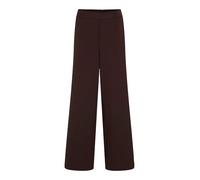Vila Wide Pant Vivarone Hw Pantalon Large Noos, Chocolat, 42 Femmes