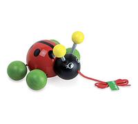 Vilac - 1823 - Jouets à tirer en Bois - Baby Lady Bug la Coccinelle