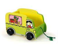 Vilac - 2122 - Jouets à tirer en Bois - Camion à traîner pour doudou