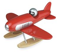 Vilac - 2329R - Véhicule Miniature - Hydravion en Bois - Fabriqué en France - Rouge
