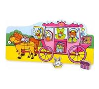 Vilac - 2487 - eveil - encastrement carrosse multicolore G