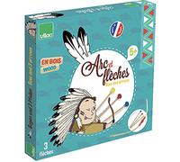 Vilac - 2912 - Jouets En Bois - Arc Démonté + Flêches Boîte Cible