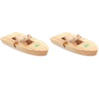 Vilac - 2941 - Jouet en Bois - Bateau Elastique, Boat (15 x 6 x 3 cm) (Lot de 2)