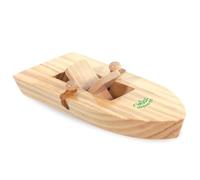 Vilac - 2941 - Jouet en Bois - Bateau Elastique, Boat (15 x 6 x 3 cm) | Propulsion par élastique amusante | format compact et léger | stimule imagination et jeu aquatique | idée cadeau ludique