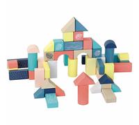Vilac - Jouet en bois - Baril de 54 cubes Sous la Canopée - Montessori, éveil, poignée de transport