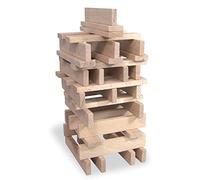 Vilac- Batibloc Classic planchettes en Bois Massif, 2135, 100 pièces, Marron