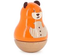 Vilac - Boîte à Musique Marcel l'ours - Jouet d'Eveil et de Décoration en Bois Massif - 6 Personnages à Collectionner - pour Enfants Dès la Naissance