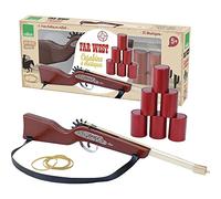 Vilac – Carabine à élastiques Far West Cowboy en bois, jeu d'adresse avec cibles dès 3 ans