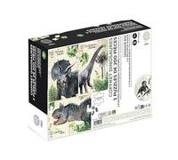 Vilac - Coffret 3 Puzzles - Dinosaures avec Posters - stimule la Coordination - motricité et résolution de problèmes chez Les Tout-Petits - Univers poétique et éducatif - A partir de 5 Ans