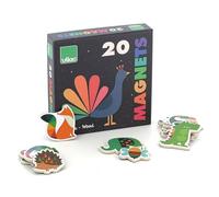 Vilac - Coffret de 20 Magnets Animaux par Andy Westface - Plongez dans l'univers Arc-en-Ciel avec Ces aimants en Bois colorés - stimulez l'imagination et la créativité