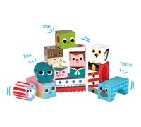 Vilac - Cubes sonores de la mer - Jouet pour enfant en bois - A partir de 18 mois - 7718