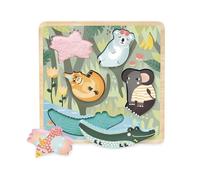 Vilac - Encastrement tactile Jungle Michelle Carlslund