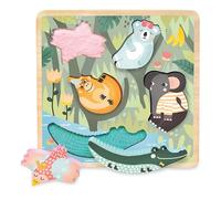 Puzzle Encastrement Tactile Jungle Vilac® par Michelle Carlslund -