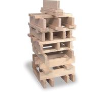 Vilac - Jeu de construction Batibloc classic 100 planchettes en bois massif