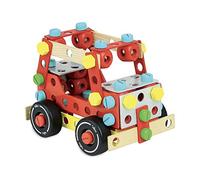 Vilac Jouet de construction Super Batibloc Bois Rouge Mixte à partir de 4 ans