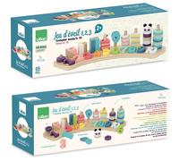 Vilac – Jeu d'éveil 1-2-3... Sous la Canopée – Jouet en bois, Montessori, motricité