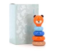 Vilac - Jeu Montessori en Bois Boizoos Marcel l’Ourson Dès 12 Mois | Développe motricité, coordination et apprentissage des couleurs - Fabriqué en France