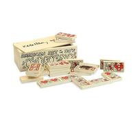 VILAC - Jeux et Jouets - Dominos Keith Haring en bois - Décoré - Design - Reflexion - Educatif - Jeu pour Enfants dès 12 mois - Fabriqué en France - 9264, Noir