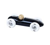 VILAC - Jeux et Jouets - Véhicule de course en bois massif laqué - Voiture Grand Prix Vintage PM Noire - Jeu pour Enfants dès 18 mois - Fabriqué en France - 2342K