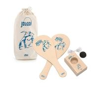Vilac- Jokari Classique-Jeu pour Enfant-Fabriqué en Bois d'hêtre Massif-Accompagné de Son Sac pour Le Rangement-Amusant, 4299G, Beige
