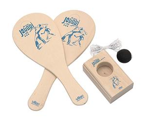 Vilac - Jokari Classique en Hêtre Massif - Enfants 3 Ans+, Beige | Balle à élastique incluse | bois de hêtre noble et résistant | activité d'extérieur | développe l'adresse et les réflexes