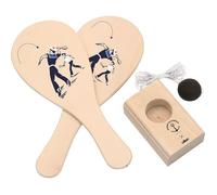 Vilac – Jeu de plein air Jokari Marine Nationale – Bois, 2 raquettes et balle, dès 5 ans