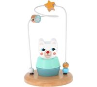 Vilac - Jouet d'Eveil Ours Blanc - Michelle Carlslund - Jeu à Empiler en Bois Massif - Développe la Motricité Fine - Méthode Montessori - pour Enfants à Partir de 1 an