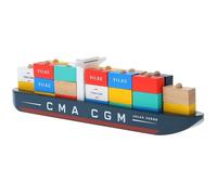 Jouet en bois Porte-conteneurs CMA CGM en bois Vilac