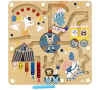 Vilac Jeu de labyrinthe magnétique Cirque Michelle Carlslund – Éveille les sens des plus petits