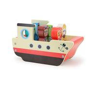 Vilac Le Bateau Sonore des Animaux Illustré Jouet d'Éveil Bébé Dès 18 Mois | Chaque pièce résonne différemment | manipulation et écoute | univers marin coloré dessiné avec poésie | sans pile ni batterie