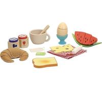 Vilac - Le p'tit dejeuné Jour de marché - Jouet en Bois - 12 pièces à découper - pour Les Enfants à partir de 2 Ans - pour Faire comme Les Grands - 8120