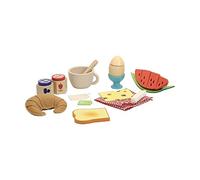 Vilac - Le p'tit dejeuné Jour de marché - Jouet en Bois - 12 pièces à découper - pour Les Enfants à partir de 2 Ans - pour Faire comme Les Grands - 8120