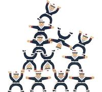 VILAC Les acrobates équilibristes Ingela P. Arrhenius, Marins | Figurines à empiler et manipuler | univers marin coloré et illustré | développe équilibre et concentration | idée cadeau