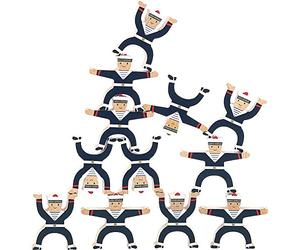 VILAC Les acrobates équilibristes Ingela P. Arrhenius, Marins | Figurines à empiler et manipuler | univers marin coloré et illustré | développe équilibre et concentration | idée cadeau