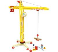 Vilac - Ma Grande Grue de Construction - Jouet en Bois - A partir de 3 Ans - 2343